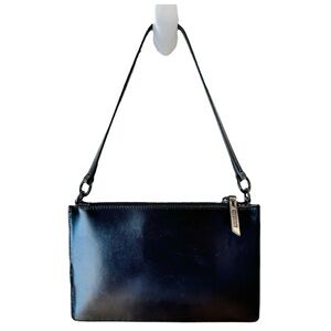 Opening Ceremony Nev Shiny Leather Convertible Shoulder / Clutch Bag, Black